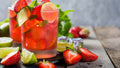 Virgin strawberry mojito